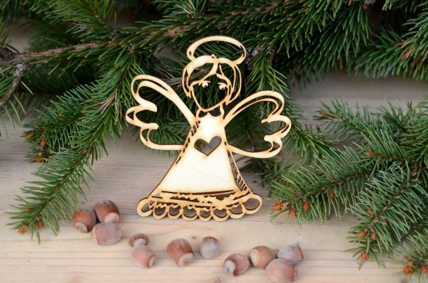 Anioł ażurowy - zimowe, świąteczne dekoracje i ozdoby