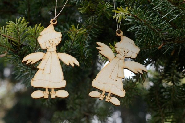 Aniołki zimowe - świąteczne ozdoby i bożonarodzeniowe dekoracje